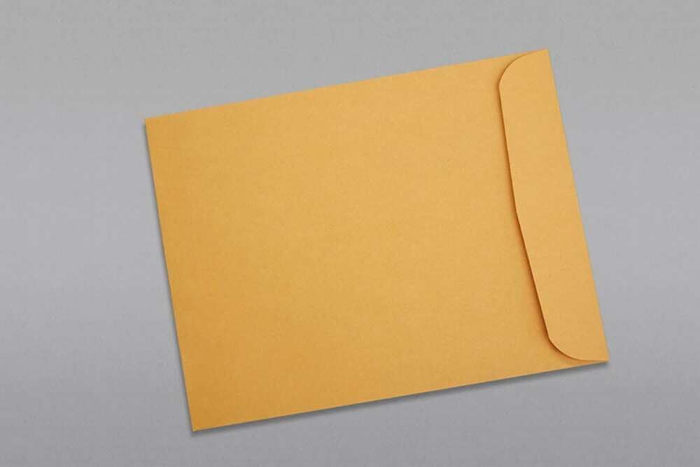 Limited Papers (TM) Booklet Envelopes, (Open Side) Brown Kraft, Gummed Seal, 28 Pound, Heavyweight, For Mailing And More. (100, 11 x 13) - Lumora Desk