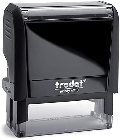 Notary Stamp Seal Ink Personalized Self Inking Stamp Custom Stamp Rubber Stamp Trodat 4913 Self Ink Notary Stamp - 7/8" x 2-3/8" Impression Area - Manufacturer Certificate Required