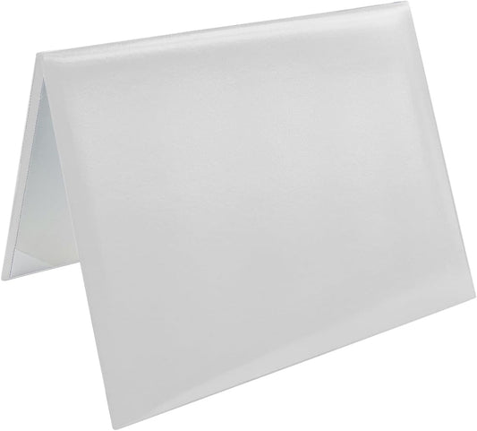Diploma Cover 8.5x11 Inch, Graduation Certificate Holder - Elegant Faux Leather Folder for Graduation, Wedding Officiant,White-1 Pack