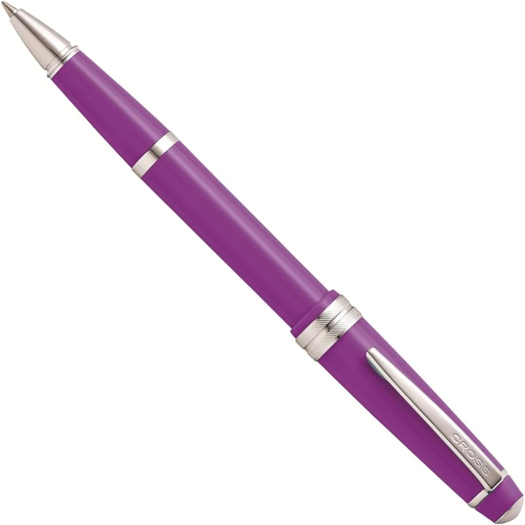 Bailey Light Polished Purple Resin Rollerball Pen