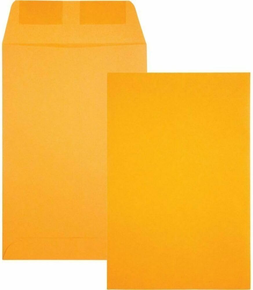 Catalog Envelopes (Open End), Brown Kraft, 28 Pound. 500 Per Pack. (Gummed, 6"x9") - Lumora Desk