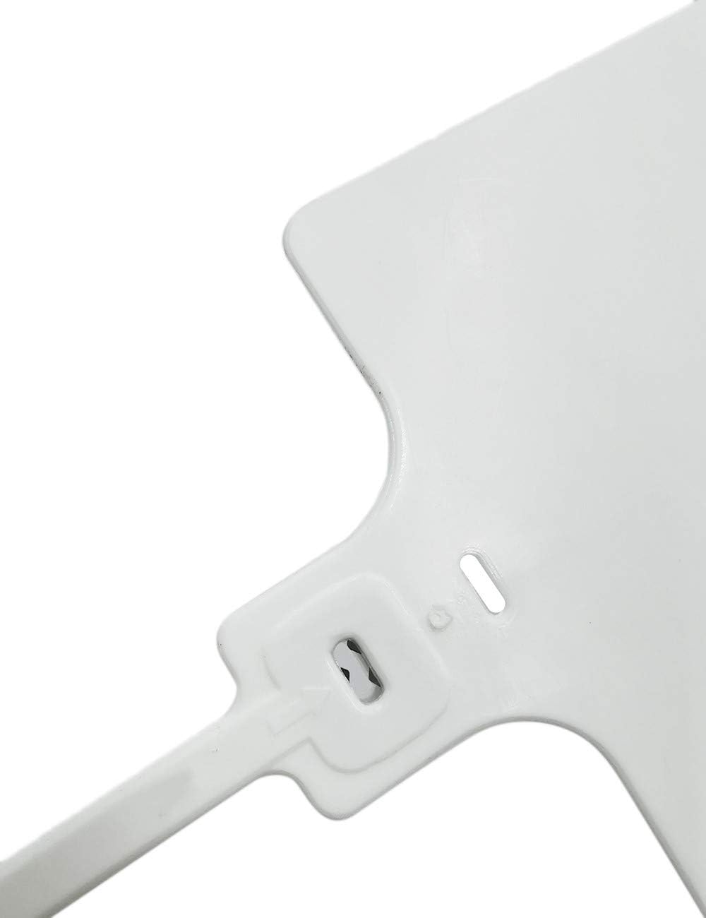 Plastic Seals Shipping Tags Logistics Use Big Sign Tie Large Label Tie, 255 mm Total Length, Package of 100 pcs (White)