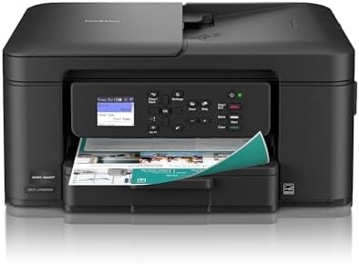 Brother Work Smart 1360 Wireless Color Inkjet All-in-One Printer with Automatic Duplex Printing and 1.8” Color Display | Includes Refresh Subscription Trial(1) (MFC-J1360DW) (Uses LC501 Series Inks) - Lumora Desk