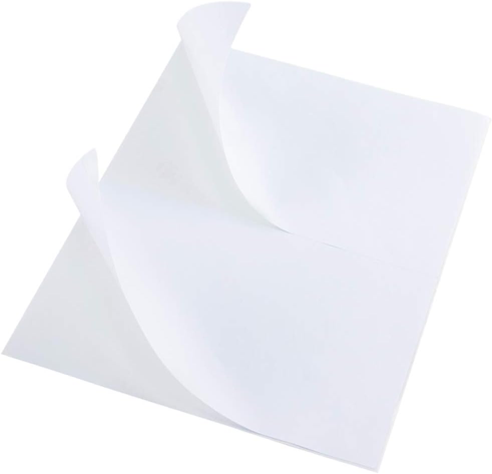 L LIKED 100 Half Sheet Shipping Labels, 2 per Sheet, 5.5 x 8.5 inchh, for Laser & Inkjet Printer (50 Sheets)