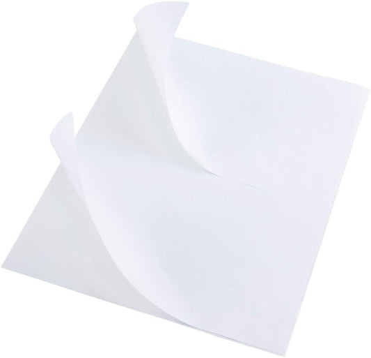 L LIKED 100 Half Sheet Shipping Labels, 2 per Sheet, 5.5 x 8.5 inchh, for Laser & Inkjet Printer (50 Sheets)