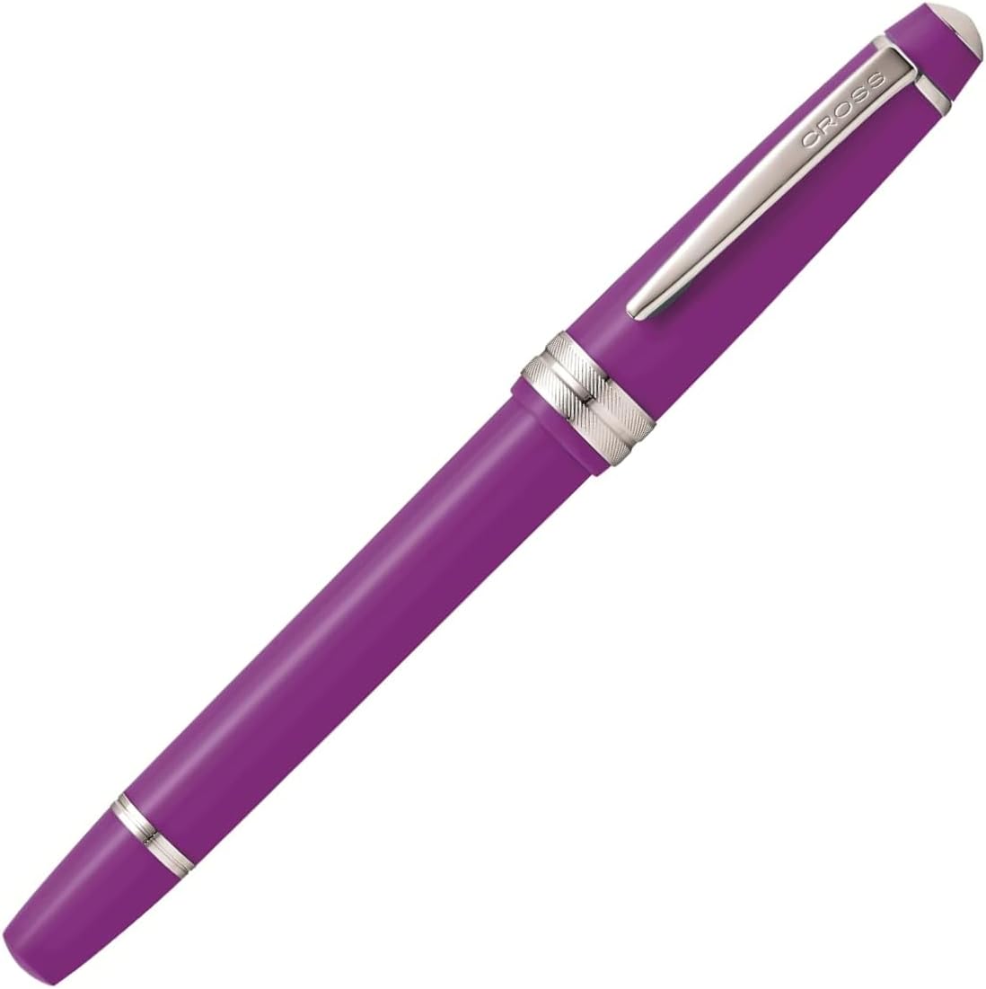 Bailey Light Polished Purple Resin Rollerball Pen