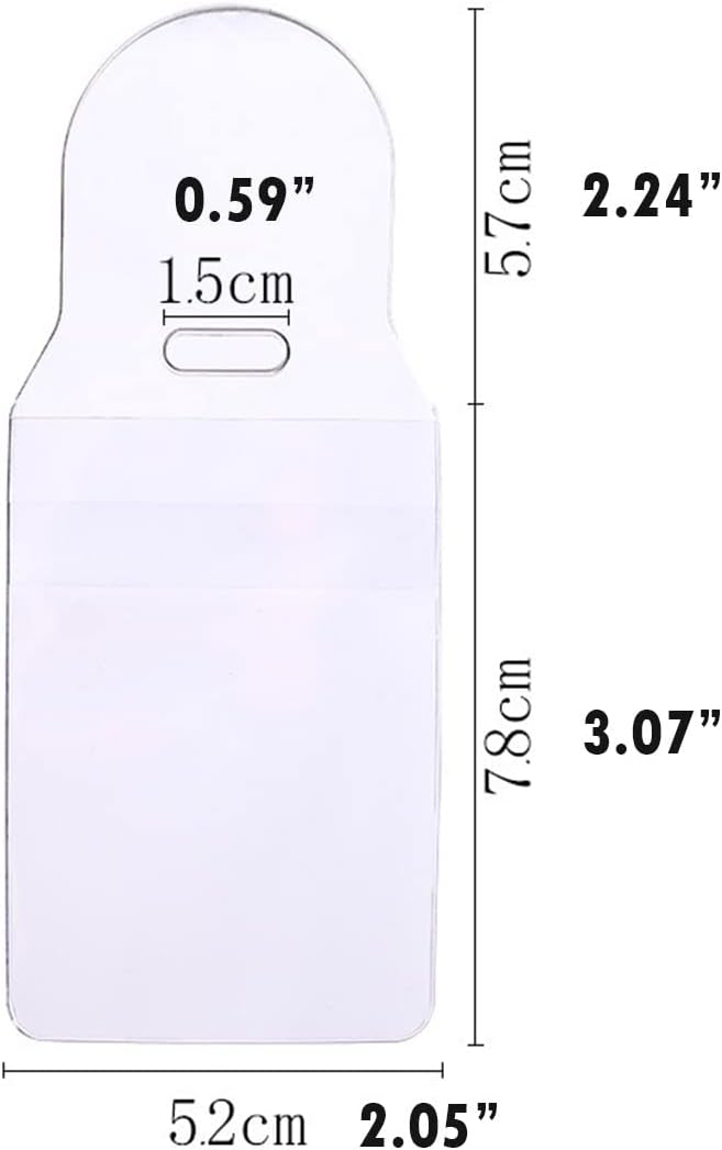 Small USB Flash Drive Holders Resealable Flap Clear Bags Pockets (25 Pack)