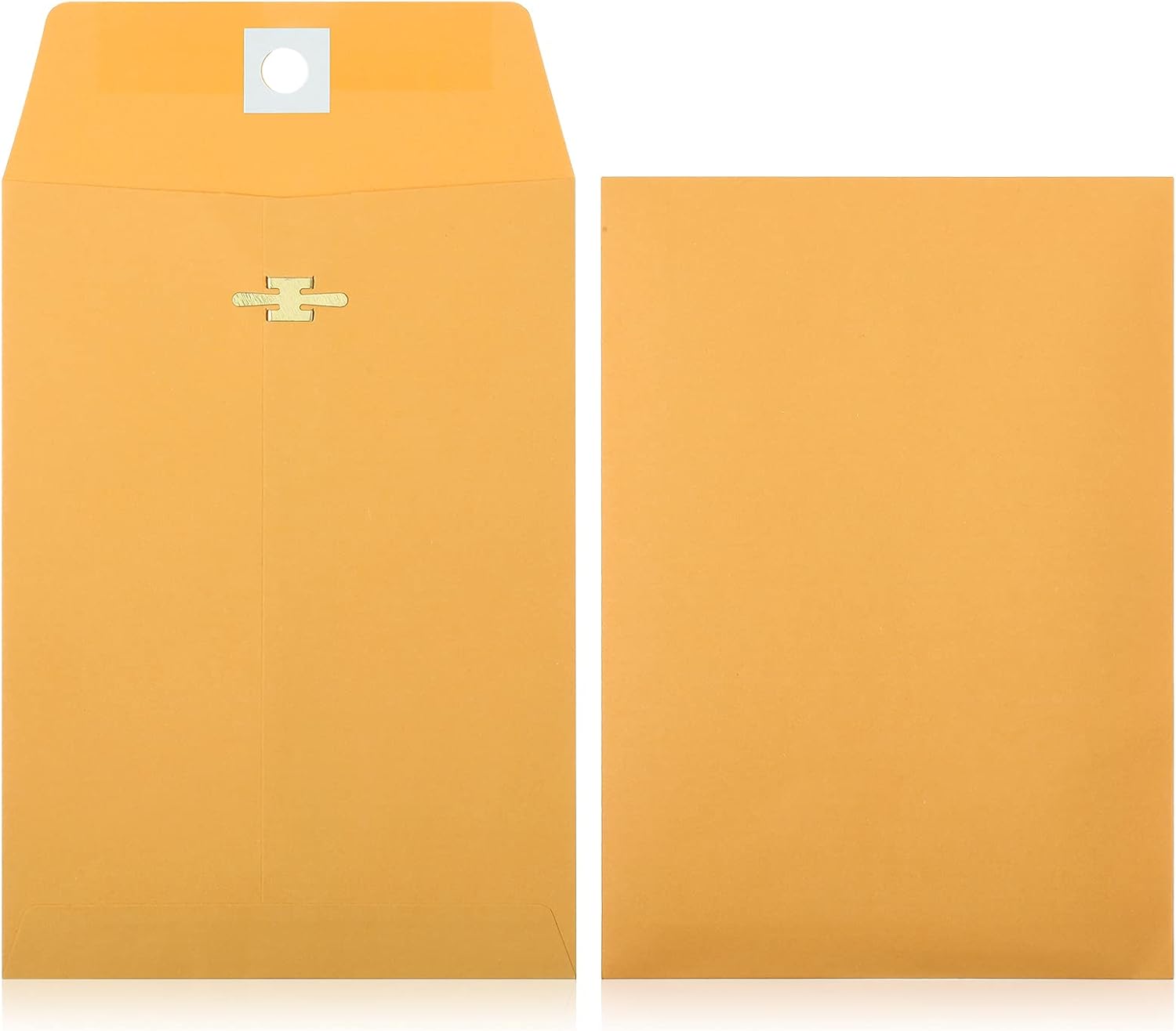 Zonon 100 Pieces 3 Sizes Clasp Envelopes Kraft Paper Catalog Clasp Envelope with Clasp Closure for Filing, Storing, Privacy Ensuring or Mailing Documents (9 x 12 Inch, 6 x 9 Inch, 5 x 7 Inch) - Lumora Desk