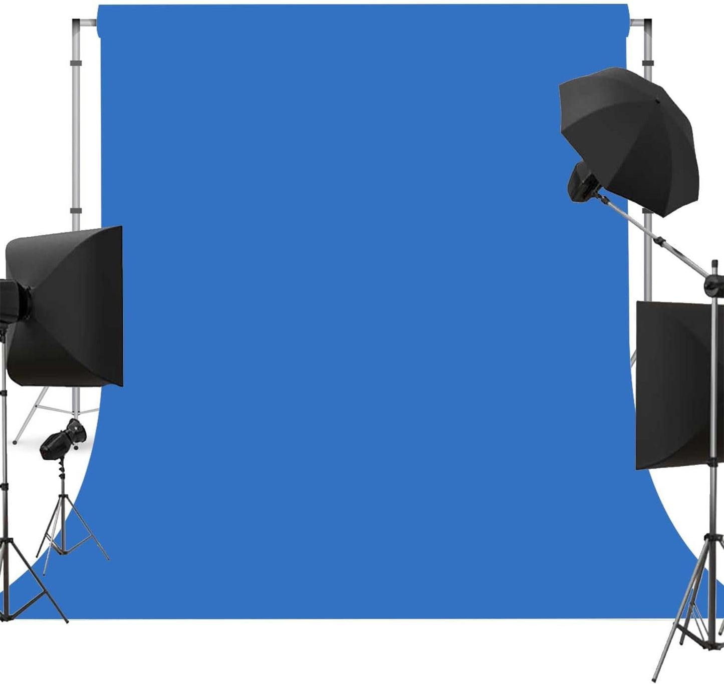 Blue Photo Backdrop for Photoshoot Blue Background for Photography Photo Backdrop Curtain for Party 5 x 7 FT