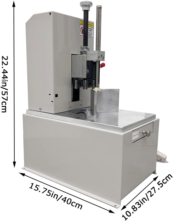 Electric Round Corner Cutter Machine, Foot Pedal High-Speed Corner Rounder with 7 Blades (R3-R9), 1-Second Change Blade, 56 times/min, Ideal for Cardstock/Film/PVC/Leather