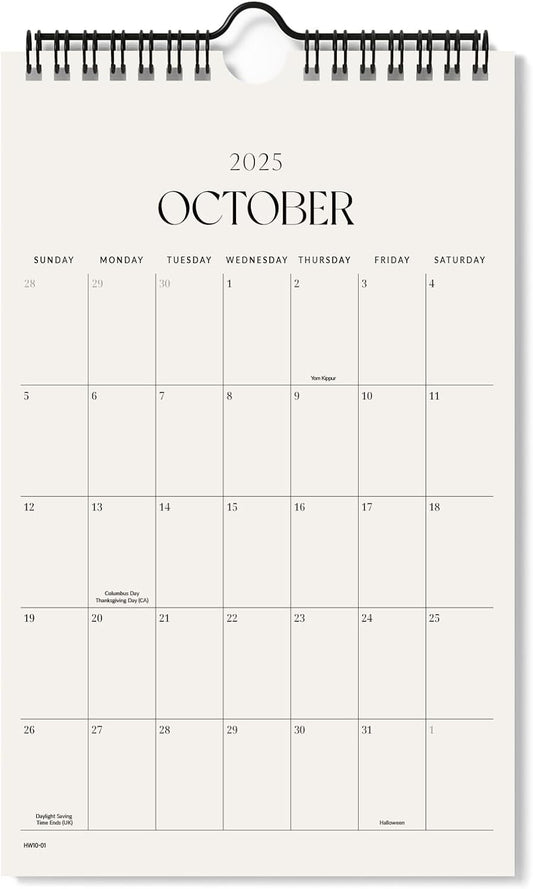 Jotsome Small Calendar 2025-2026, Monthly Mini Calendar From Now to December 2026 Small 6x9 inch for Home and Office, Easy Planning