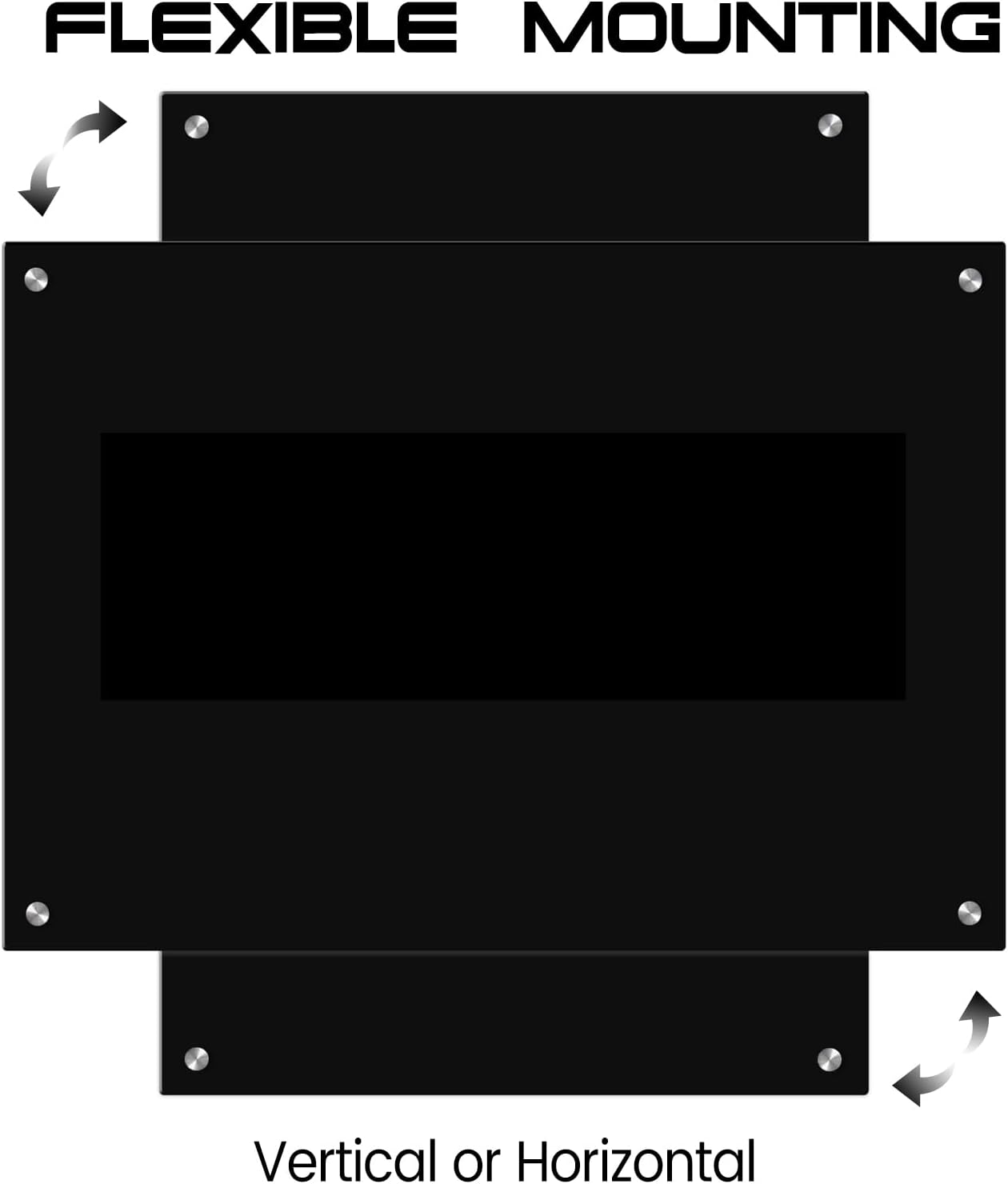 Magnetic Glass Whiteboard 48" x 36" Dry Erase Board Frameless Premium Tempered Galssboards Wall Mounted Glossy writeboard with Eraser, Marker Tray for Interactive Office, (Black) - Lumora Desk