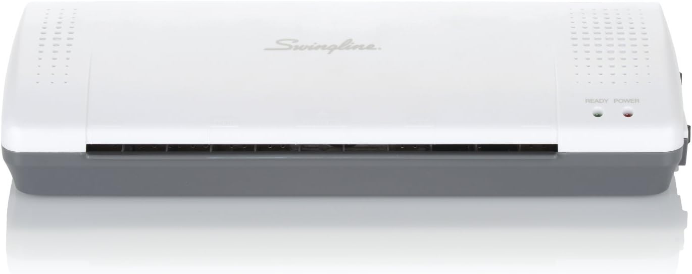 Swingline GBC Thermal Laminator Machine, Inspire, 9 Inch, Quick Warm-Up, 3 or 5 Mil, with 5 Standard Laminating Pouches for Home, Office and Classroom, Black (1701857)