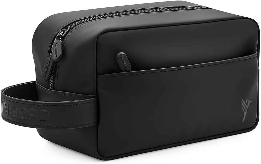 HUMMINGBIRD JetPack Toiletry Bag for Men, Premium Mens Travel Bag, Toiletry Organizer Dopp Kit, Water Resistant Shaving Bag for Toiletries and Accessories, Bathroom Organizer for Travel Essentials