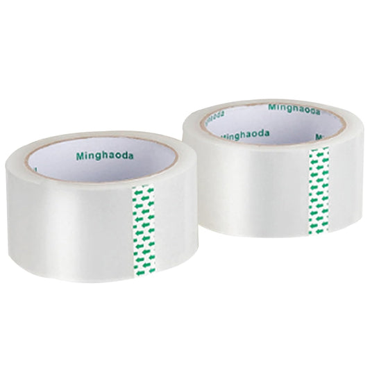 Clear Packing Tape (2 Rolls), Heavy Duty Packaging Tape for Shipping Packaging Moving Sealing, 2 inches Wide, 65 Yards Per Roll