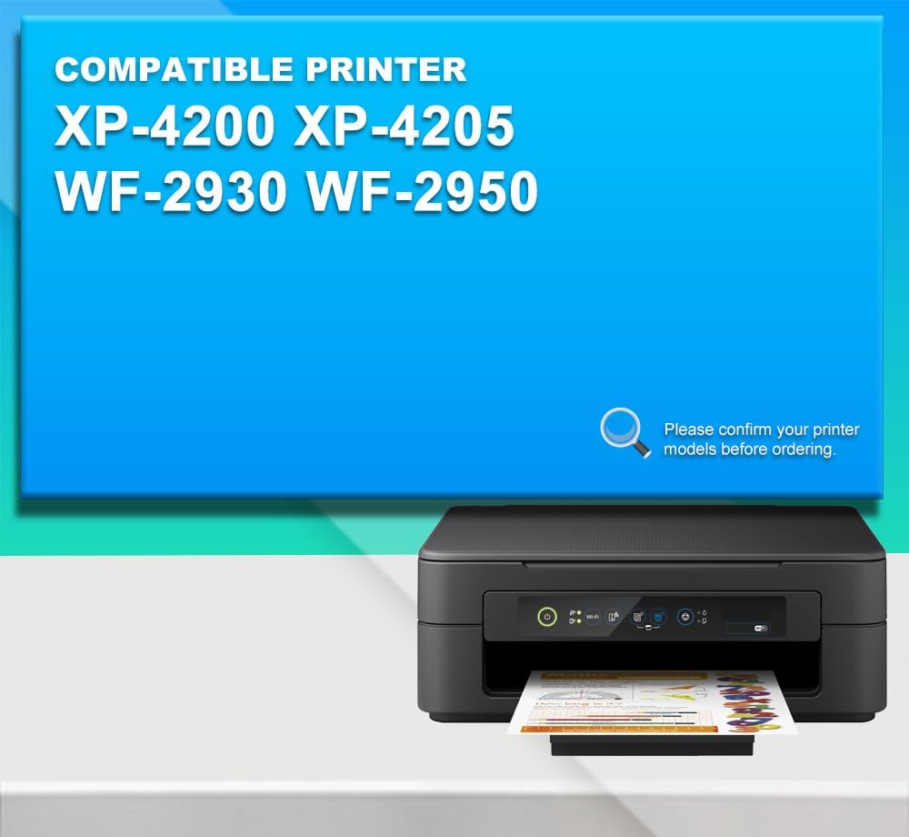 Remanufactured for Epson 822XL Ink Cartridges Replacement for 822 XL T822 for Workforce Pro WF-3820 WF-3823 WF-4820 WF-4830 WF-4833 WF-4834 Printer 10PACK