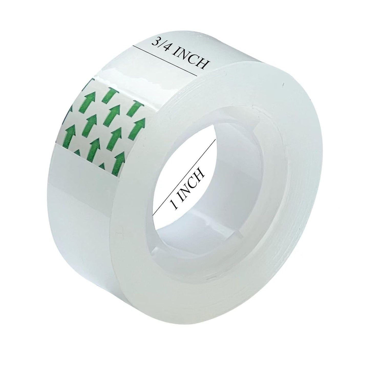 12 Rolls Clear Tape Refill - Tear by Hand, Transparent Tape Rolls for Dispenser, 3/4" x 1000 inch