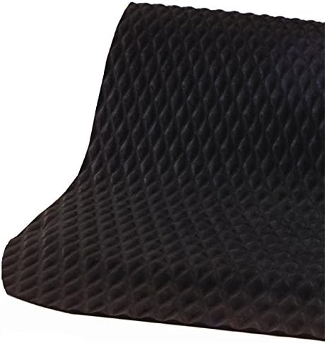 American Floor Mats Hog Heaven Premium 7/8" Black & Black Border 3' x 8' Nitrile Backed Anti-Fatigue Comfort Mat