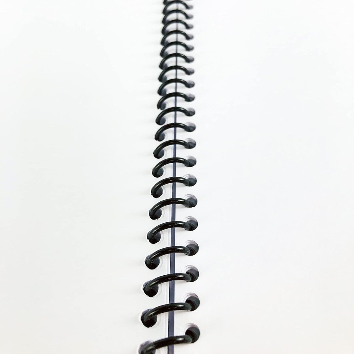 TOTiyea 100 Pack Plastic Spiral Binding Coils, 10mm(3/8") Binding Spirals, 75 Sheet Capacity, 4:1 Pitch, Black