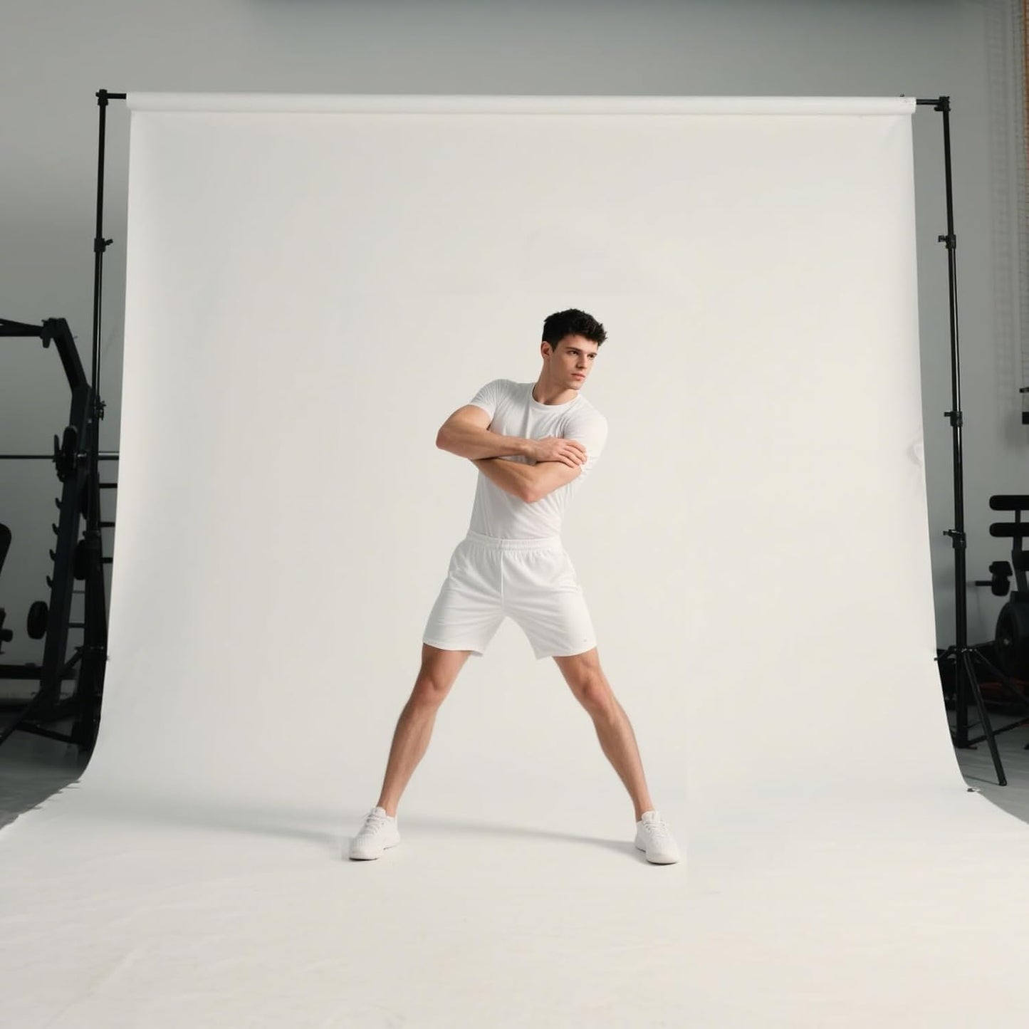 10x12 ft Photo Backdrop White Backdrop for Photoshoot Non-Reflective Soft White Backdrop for Home Studio, Baby Photography, YouTube Content & Live Streaming（only 1x Background）