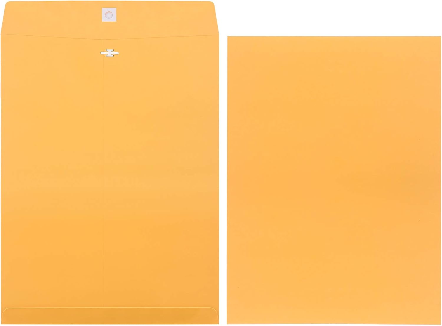 Frienda 4 Sizes Clasp Envelopes Kraft Paper Catalog Clasp Envelope with Closure for Filing, Storing or Mailing Documents, 50 Pieces(5 x7 In, 6 x 9 In, 9 x 12 In, 10 x 13 In,Yellow) - Lumora Desk