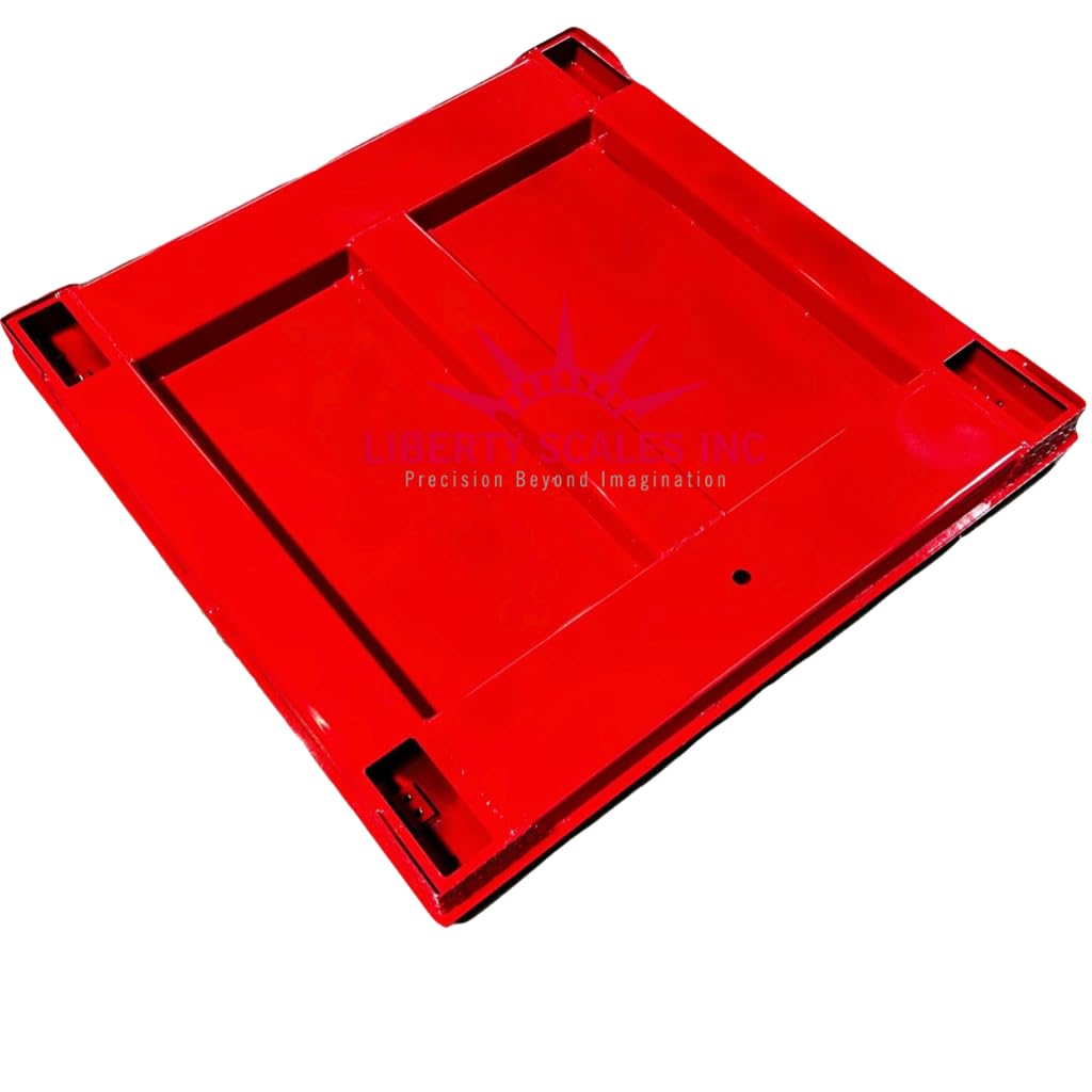 Liberty LS-800-4X5 NTEP Certified (Legal for Trade) Industrial Floor Scale | 48" x 60" | Capacity of 5,000 lbs x 1 lb + Red