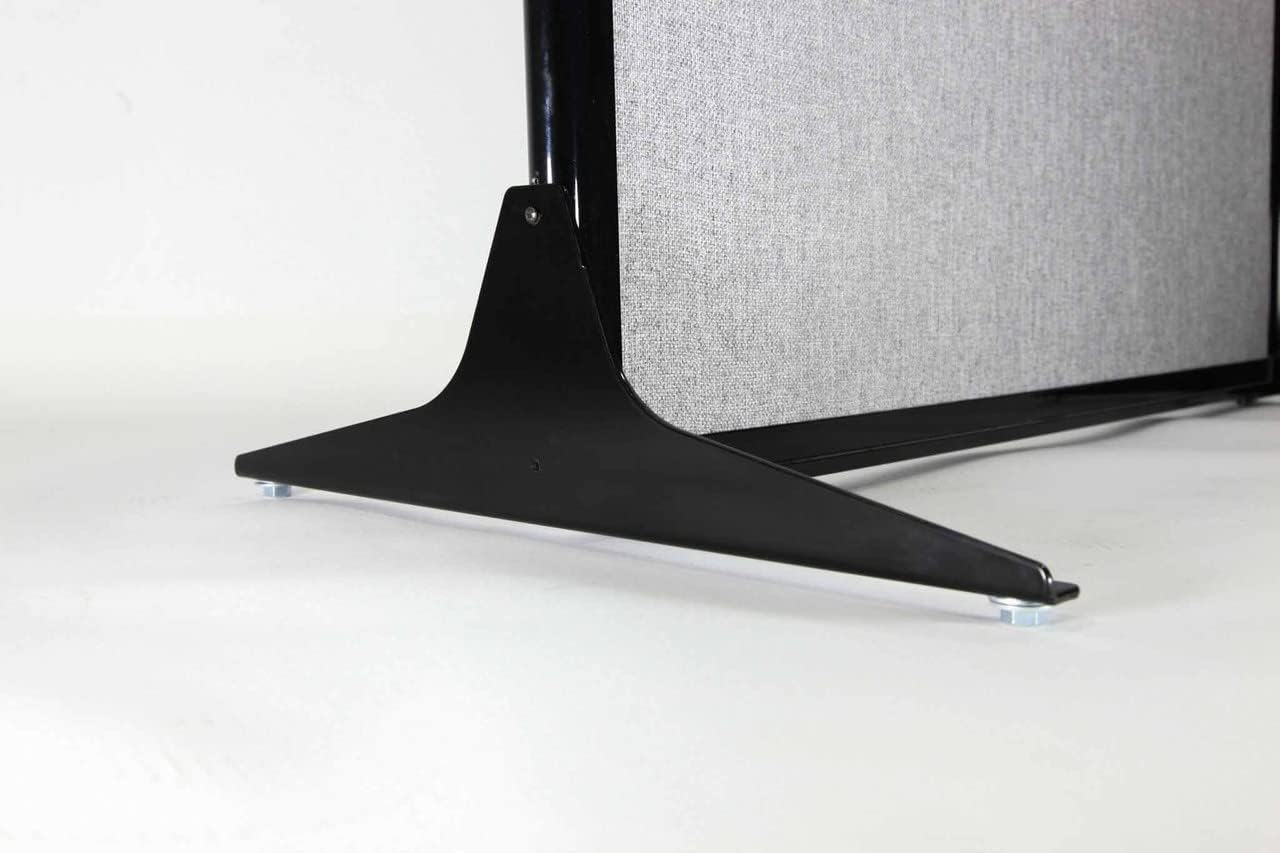 Versare Office Workstation Screen | Portable Wall Divider | Modern Cubicle | Freestanding Privacy Screen | Flexible Work Space | 2 Panels | 66" Wide x 70" Tall Blue SoundSorb Panels with Window