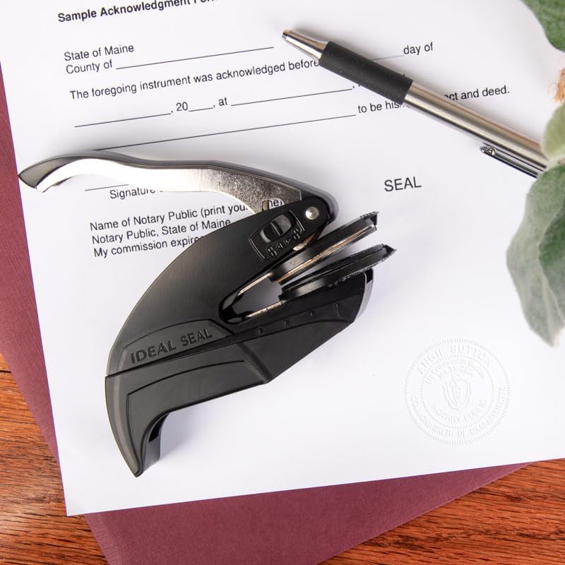 Wisconsin Round Notary Embosser | Official State Embosser | Official Seals | Meets State Specifications (Wisconsin, Round Embosser)