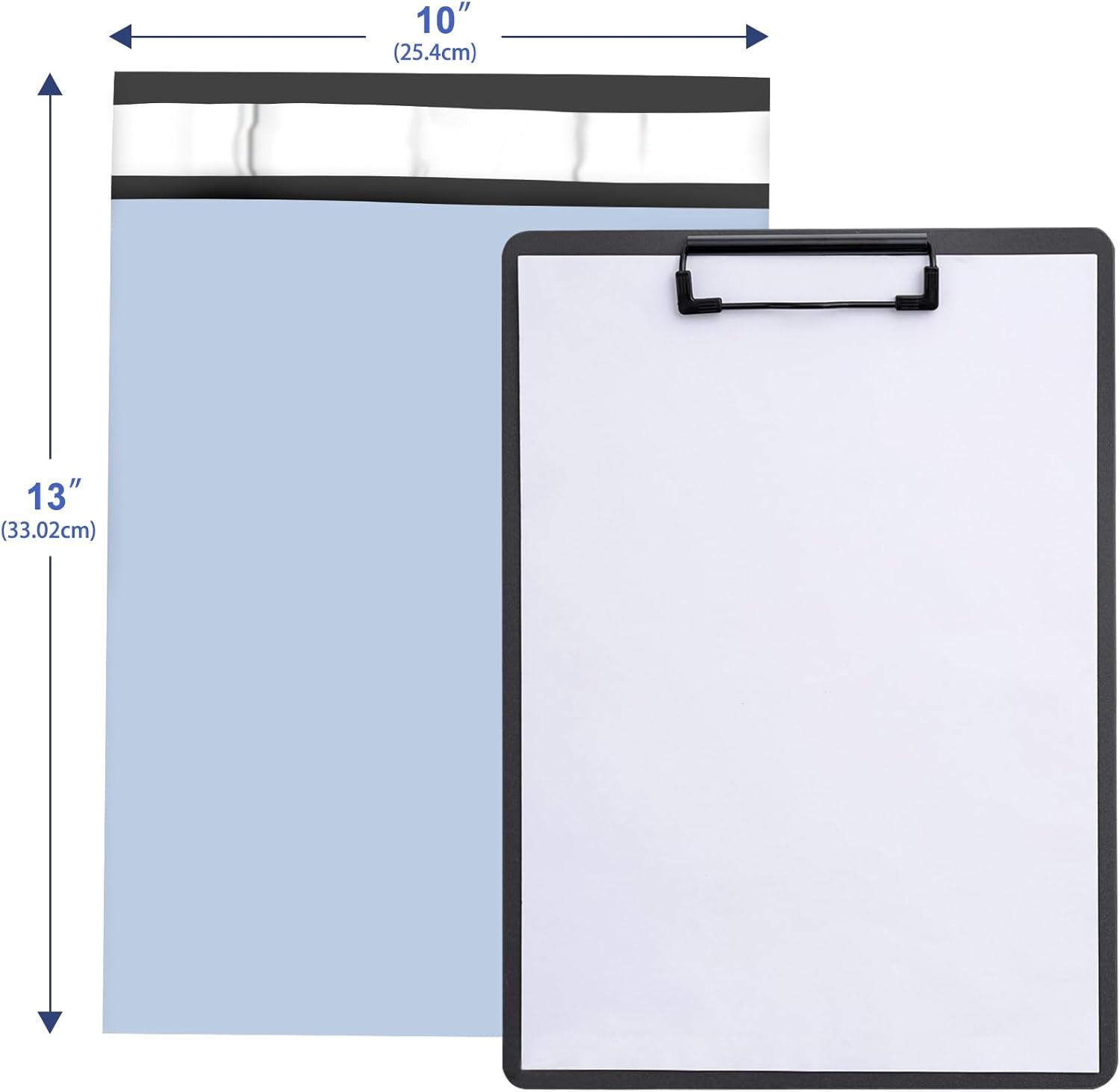 Poly Mailers 10x13 Inch 200 Pcs, Light Blue Shipping Bags, Mailing Envelopes with Self Seal Adhesive Strip, Waterproof and Tear-Proof Poly Bags for Non-Fragile Items - Lumora Desk