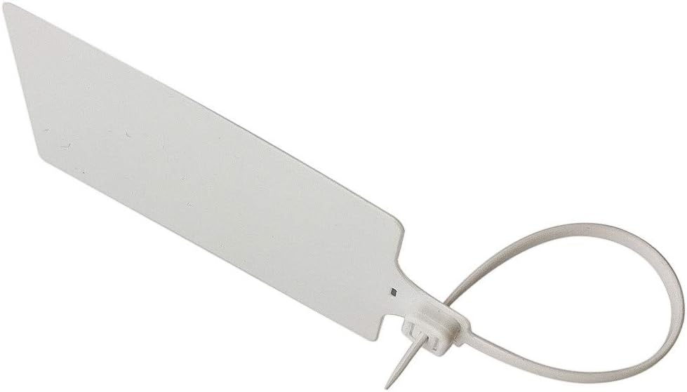 Plastic Seals Shipping Tags Logistics Use Big Sign Tie Large Label Tie, 255 mm Total Length, Package of 100 pcs (White)
