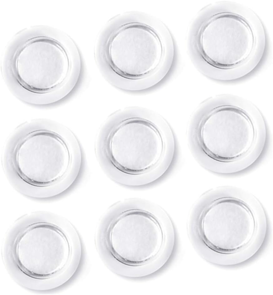 Magnets for Glass Whiteboard, Dry Erase Board, Bulletin Board, Refrigerator-Rare Earth Neodymium Magnet, Clear (9 Pack)