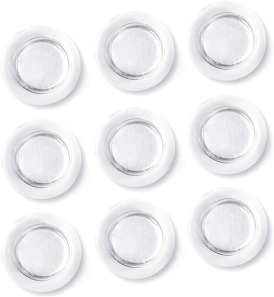 Magnets for Glass Whiteboard, Dry Erase Board, Bulletin Board, Refrigerator-Rare Earth Neodymium Magnet, Clear (9 Pack)