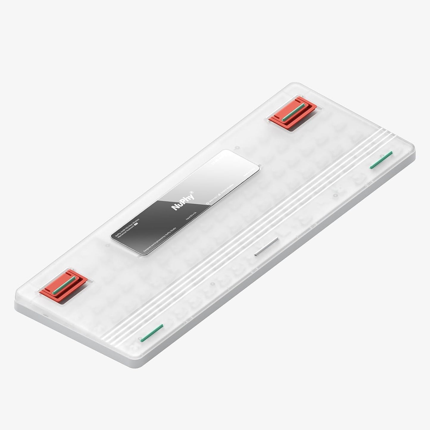 nuphy Air96 V2 Wireless Mechanical Keyboard,100 Keys RGB Backlit Keyboard,Supports Bluetooth 5.1,2.4G and Wired Connection,for PC/Laptop/Windows/Mac -White Gateron Aloe Switch