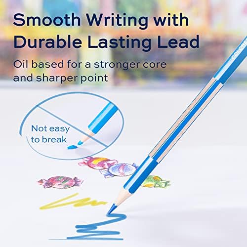 36 Pack Colored Pencils for Adult Coloring Books, Soft Core, Art Drawing Pencils for Artists Kids Beginners, Coloring Pencils Set with Sharpener for Coloring, Sketching, Painting
