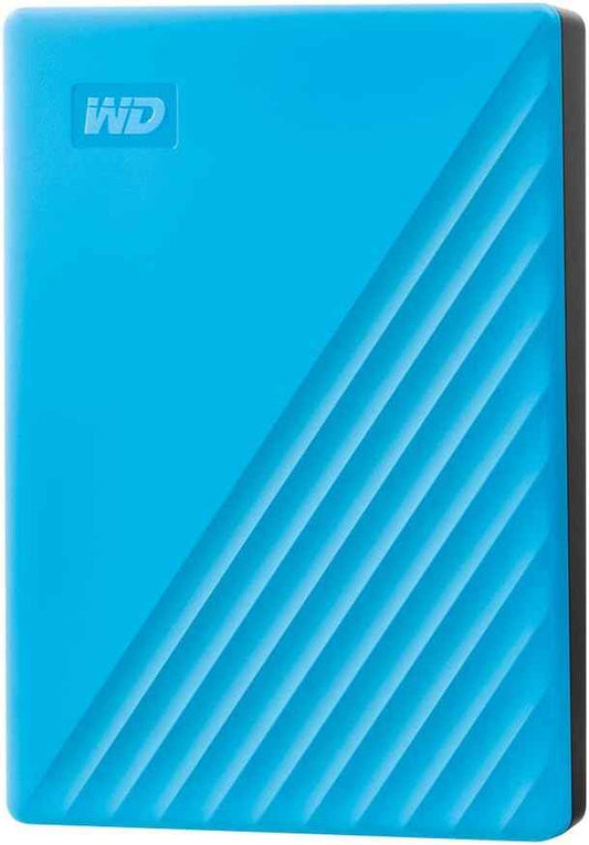 WD 4TB My Passport, Portable External Hard Drive, Blue, backup software with defense against ransomware, and password protection, USB 3.1/USB 3.0 compatible - WDBPKJ0040BBL-WESN
