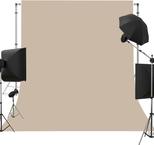 Beige Photo Backdrop for Photoshoot Beige Background for Photography Photo Backdrop Curtain for Party 10 x 10 FT