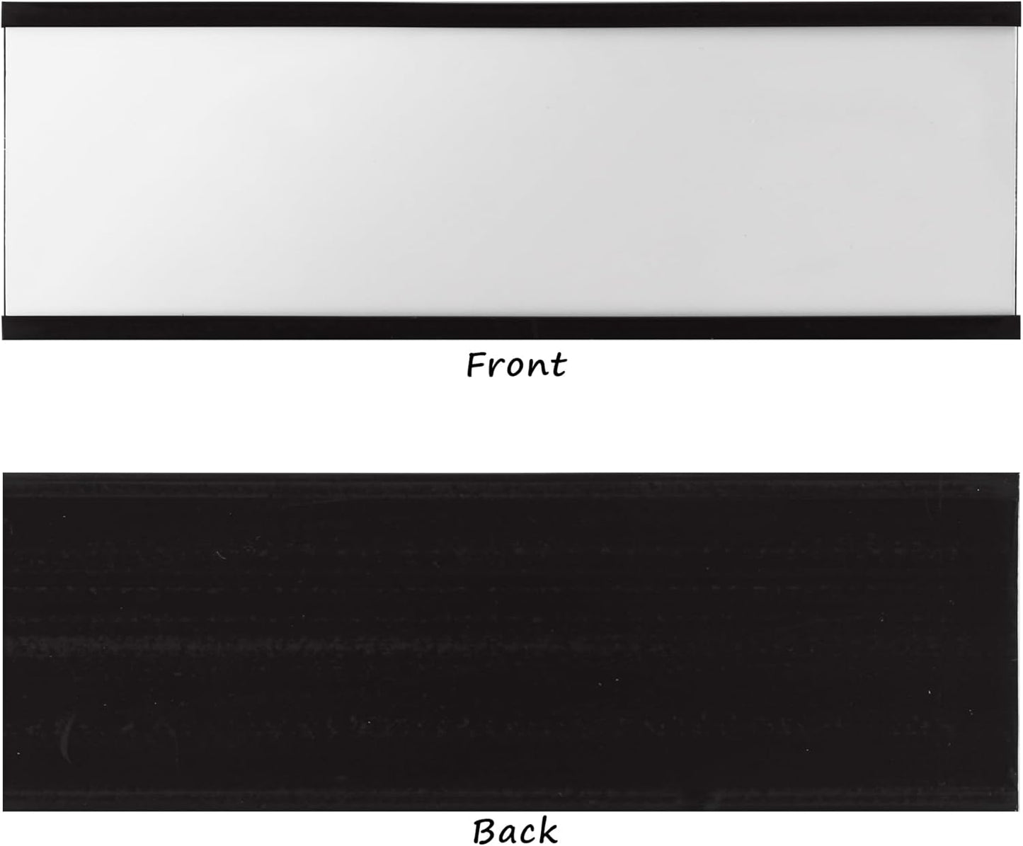 Realth C Channel Magnetic Label Holders 2'' x 3'' 50 Pack, Magnetic File Cabinet Labels with Paper Inserts and Clear Plastic Protectors, Magnetic Card Holders for Metal Racks, Shelf, Locker, Tool Box