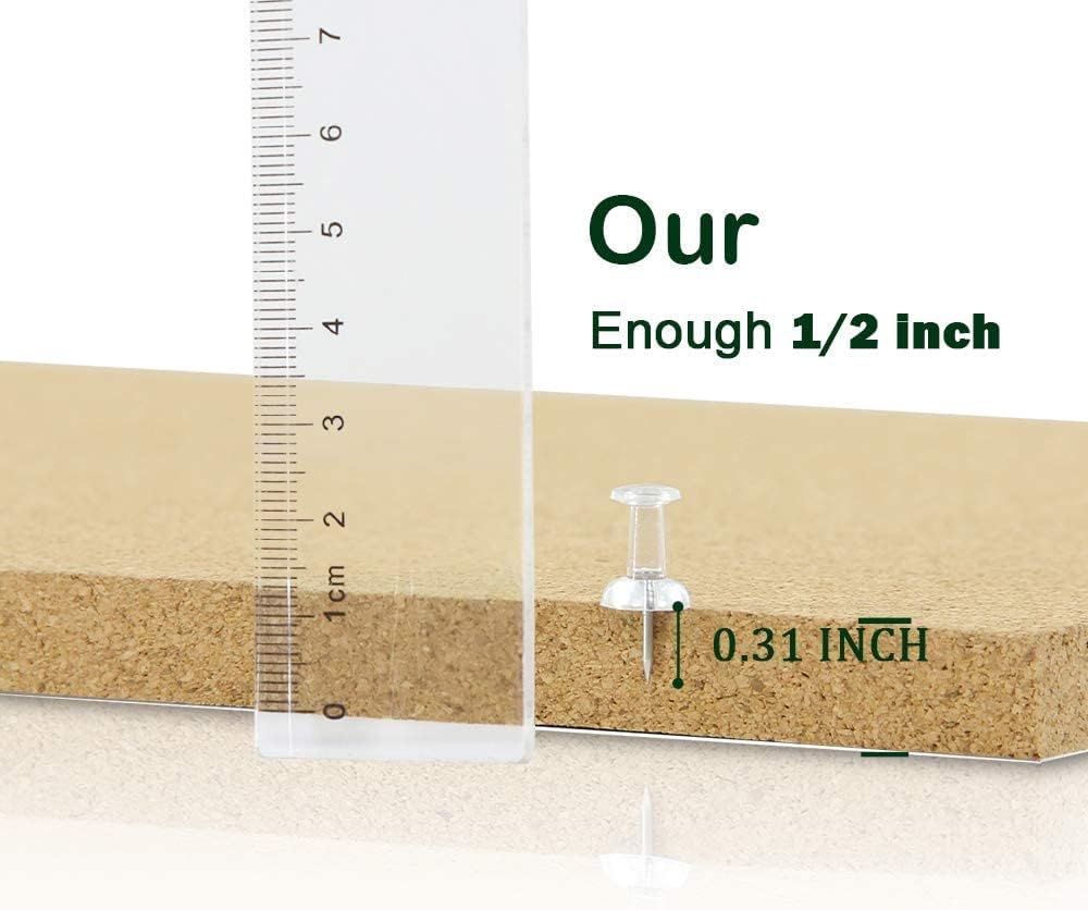 Cork Board Tiles 12"x12" - 1/2" Thick 10 Pack Cork Board Square Bulletin Boards Self Adhesive Corkboards for Walls Pin Boards Corkboards for Office Home School Decor - Lumora Desk