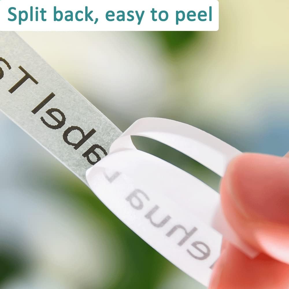Hehua Clear Label Maker Tape TZe-131 TZe131 Compatible for Brother Label Maker Tape, Ptouch Tape 12mm 0.47 Clear Compatible for Brother Tze Tz Tape 12mm 0.47 Laminated, 6 Pack