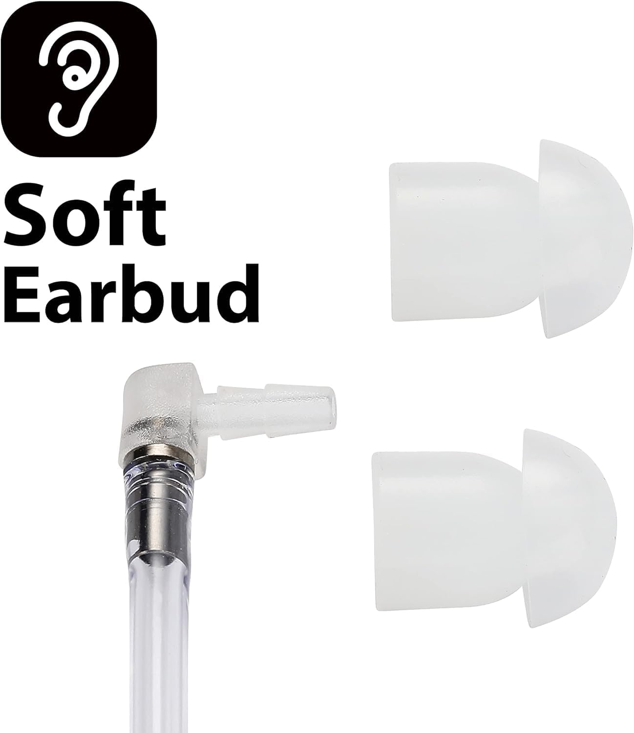Police Earpiece 3.5mm /1 Pin Listen Only Acoustic Tube Earbud Headset for Remote Speaker Mic M0torola Kenwood 2 Way Radio FBI Security Surveillance Walkie Talkie