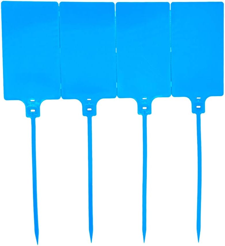 Plastic Seals Shipping Tags Logistics Use Big Sign Tie Large Label Tie, 255 mm Total Length, Package of 100 pcs (Blue)