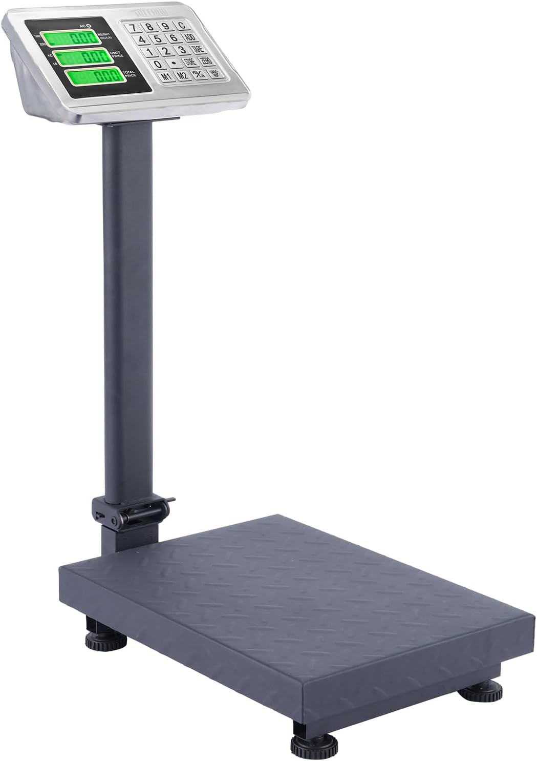 TUFFIOM 220lb Weight Electronic Platform Scale,Digital Floor Heavy Duty Folding Scales,Stainless Steel High-Definition LCD Display, Perfect for Postal Luggage Shipping Mailing Package Price Computing - Lumora Desk