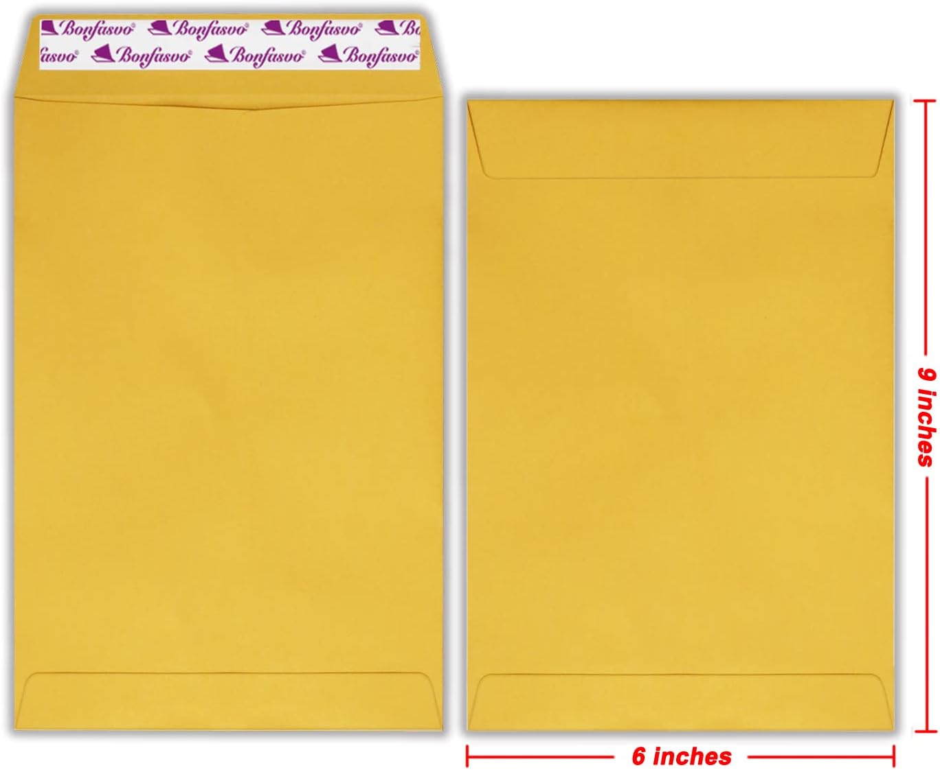 300 Pack 6x9 Brown Catalog Envelopes Peel & Seal Security Mailing Envelopes 120GSM Kraft Paper self Seal Envelopes for Invitations Papers Photos Documents Pictures Papers Files - Lumora Desk