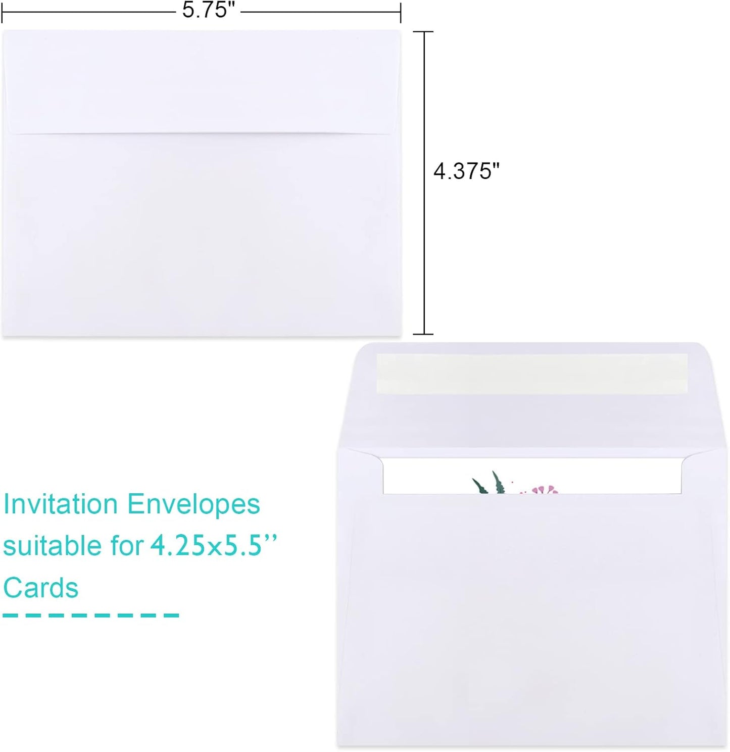70 Packs Invitation Envelopes, A2 Envelopes White, Postcard Envelopes, Envelopes for 4.5x5.5 Cards, Envelopes for Invitations, Envelopes Self Seal for Photos RSVP, Greeting Cards - Lumora Desk