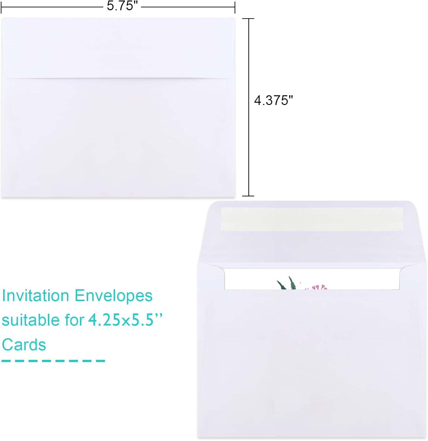 70 Packs Invitation Envelopes, A2 Envelopes White, Postcard Envelopes, Envelopes for 4.5x5.5 Cards, Envelopes for Invitations, Envelopes Self Seal for Photos RSVP, Greeting Cards - Lumora Desk