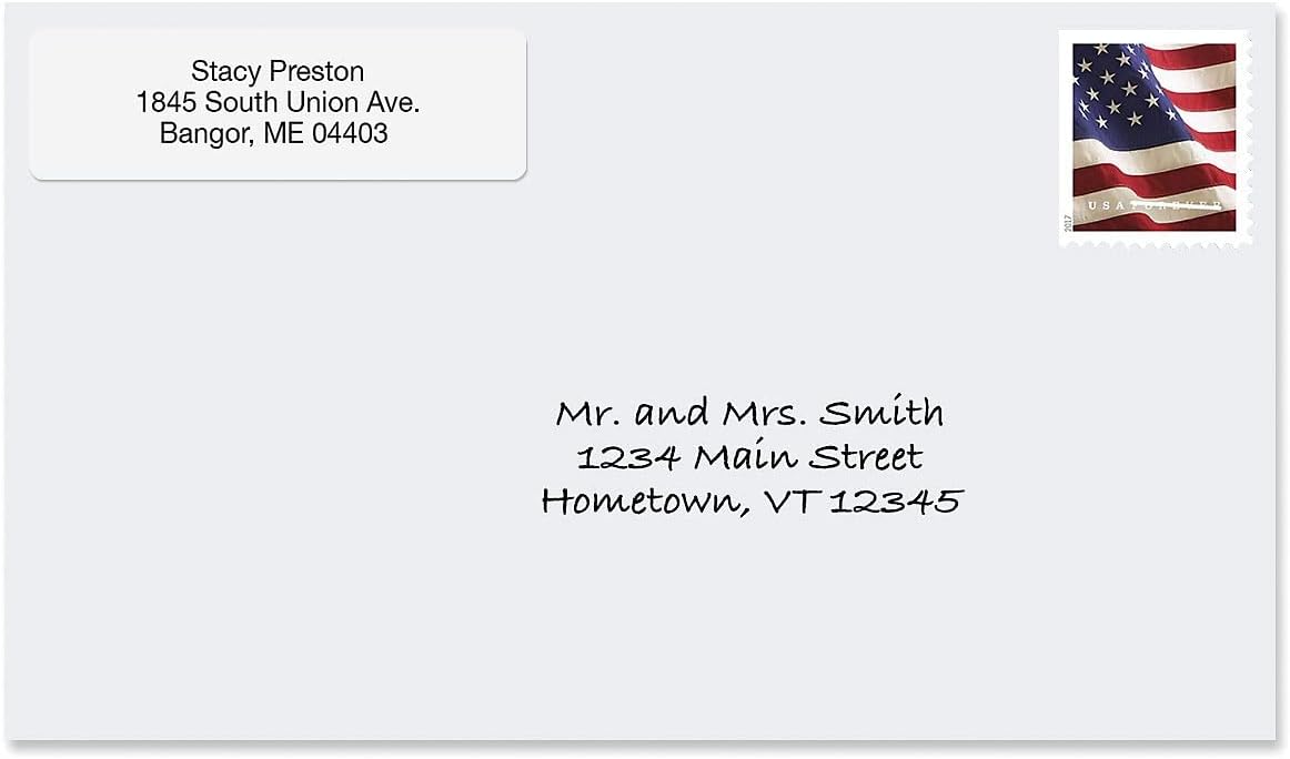 Personalized Return Address Labels, Roll of 250 Gloss White Self-Adhesive Labels Without Dispenser, Customize with Name & Shipping Address, Colorful Images - Lumora Desk