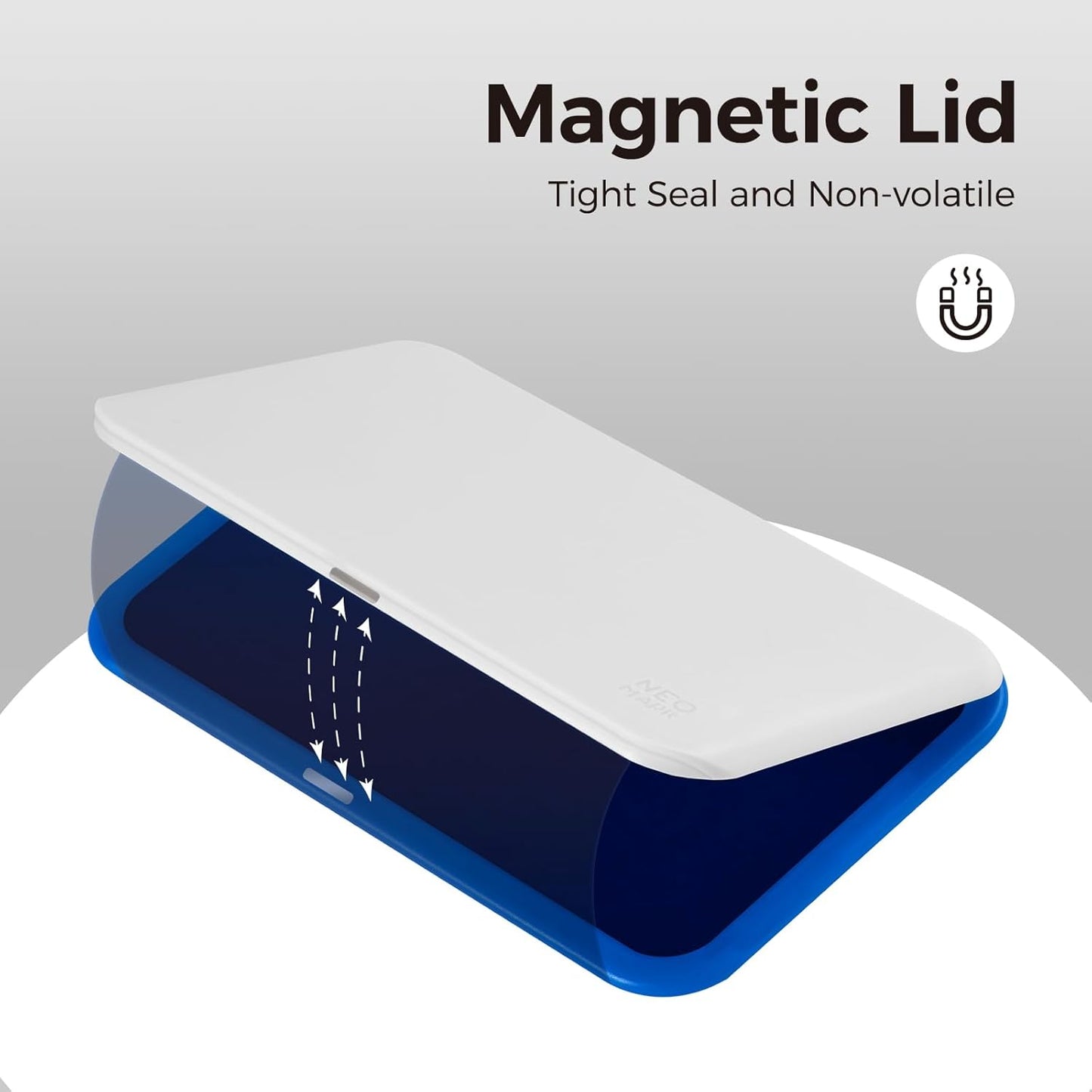 Large Stamp Pad - 3.50"x 6.25", Magnetic Lid, Premium Quality Felt Stamp Pad (Blue)