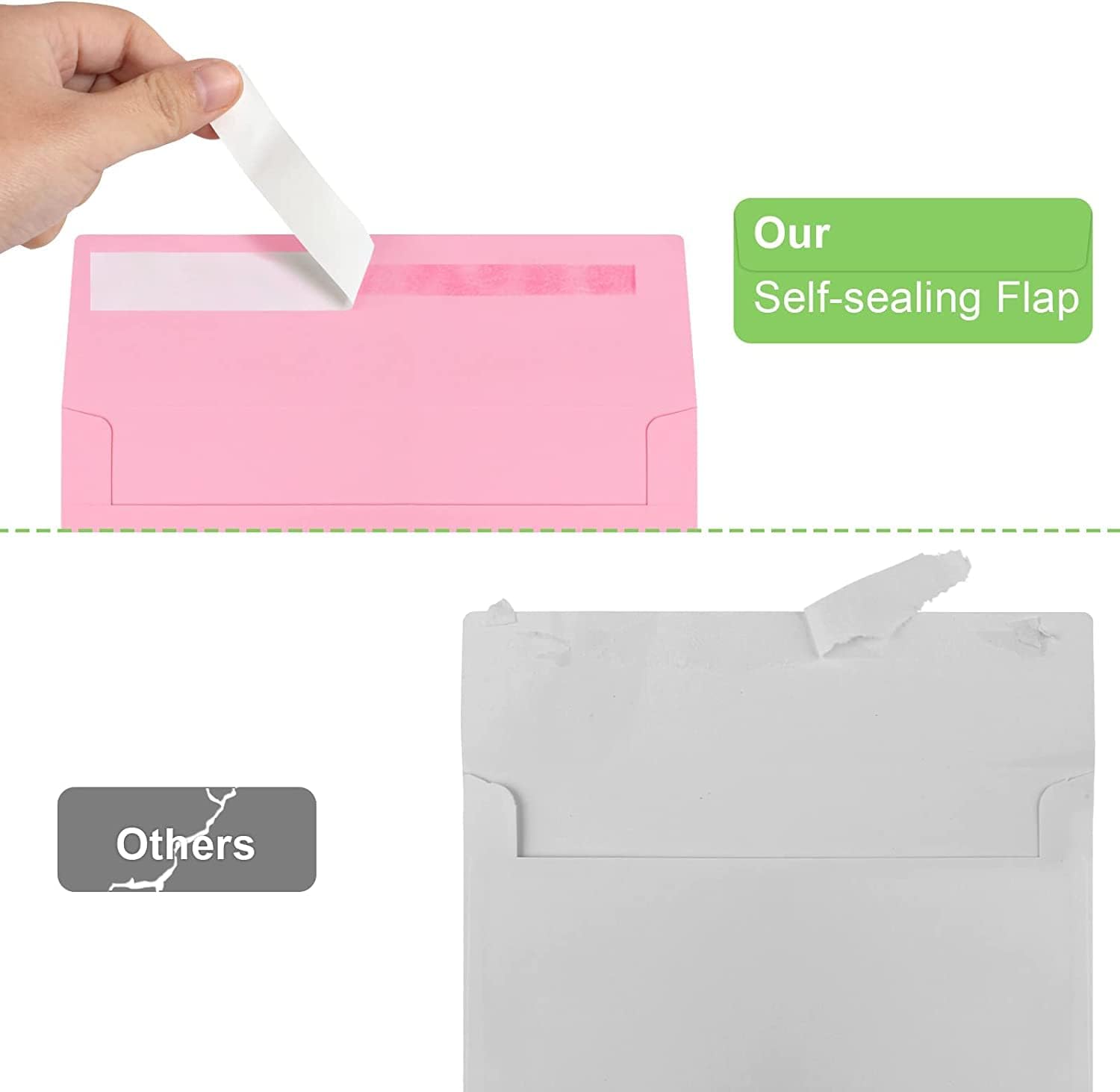 70 Packs A4 Envelope, Pink A4 Envelopes, 4x6 Photo Envelopes for Invitations, Envelopes Self Seal for Weddings, Baby Shower, Photos, Postcards, Greeting Cards, Mailing - Lumora Desk