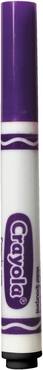 Crayola Broad Line Markers - Violet (12ct), Markers for Kids, Bulk School Supplies for Teachers, Nontoxic, Marker Refill with Reusable Box