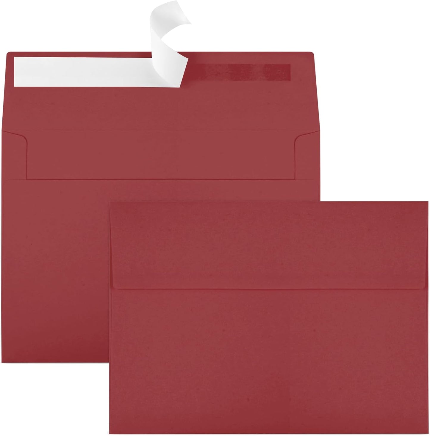 Joyberg 50 Packs Wine Red 5x7 Envelopes, Wine Red Envelopes 5x7, Wine Red Envelopes, Deep Red Color A7 Envelopes, Burgundy Envelopes 5x7, Invitations, Photos, Greeting Cards, Mailing (Wine red) - Lumora Desk